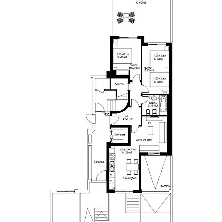 Lägenhet Atlantica 2 Barra